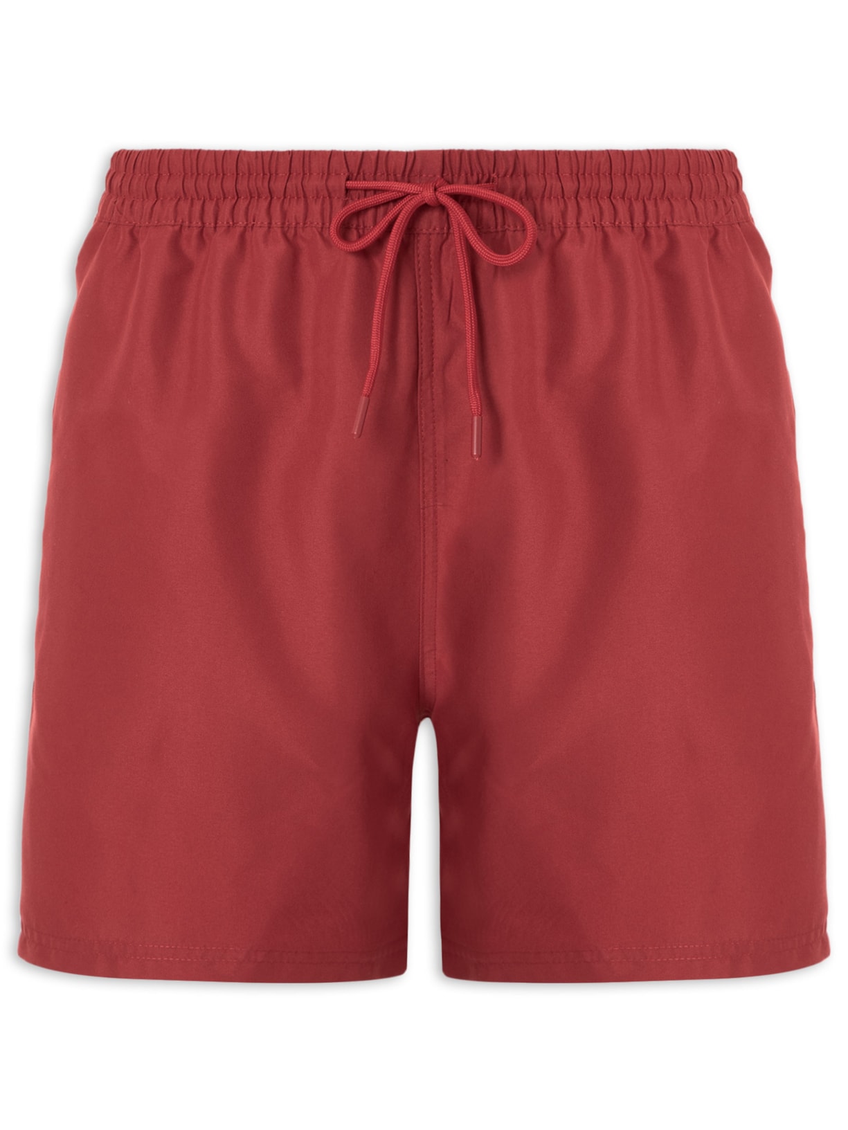 Short Masculino De Praia Básico - Vermelho