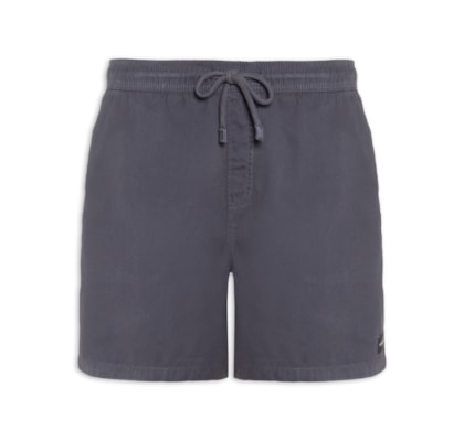 Short Masculino De Praia Com Cós Ajustável - Azul