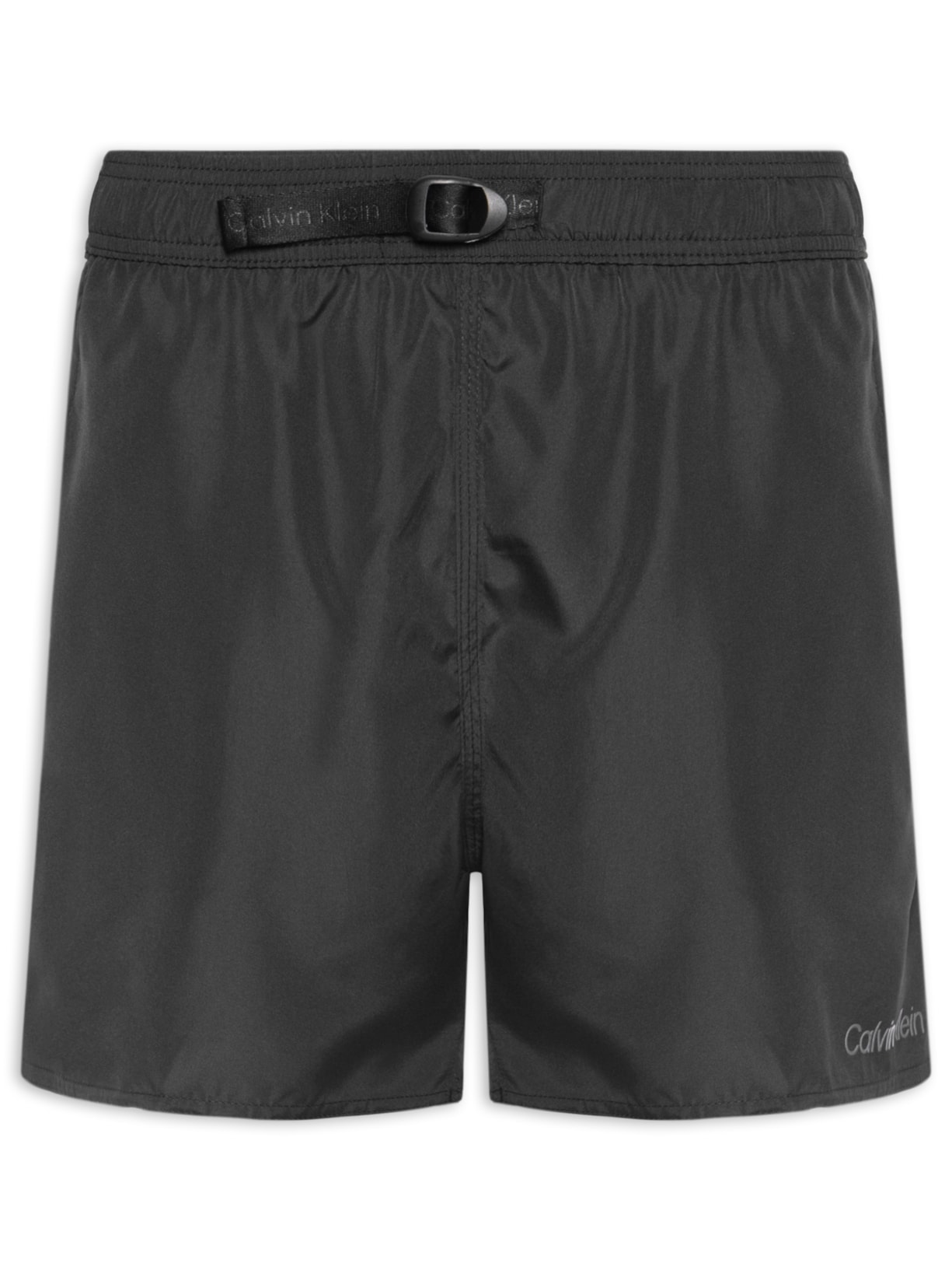 Short Masculino De Praia Com Cós Ajustável Preto Calvin Klein Jeans