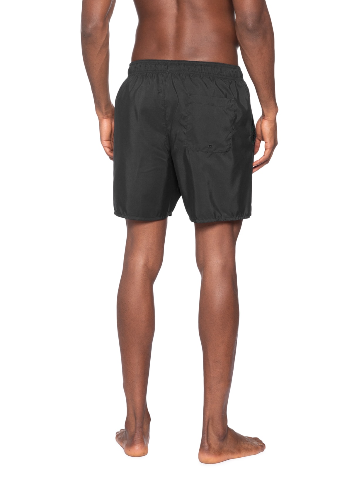 Short Masculino De Praia Com Logo Preto Lacoste