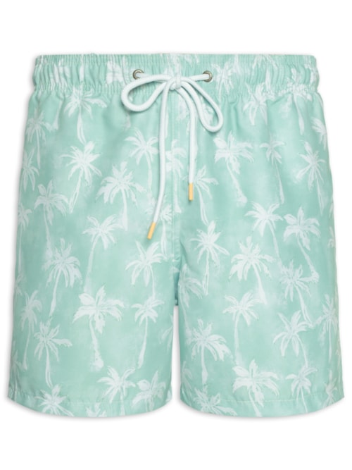 Short Masculino De Praia Coqueiros - Verde