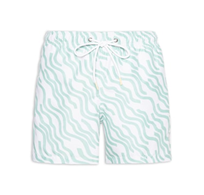 Short Masculino De Praia Estampa Curves - Verde