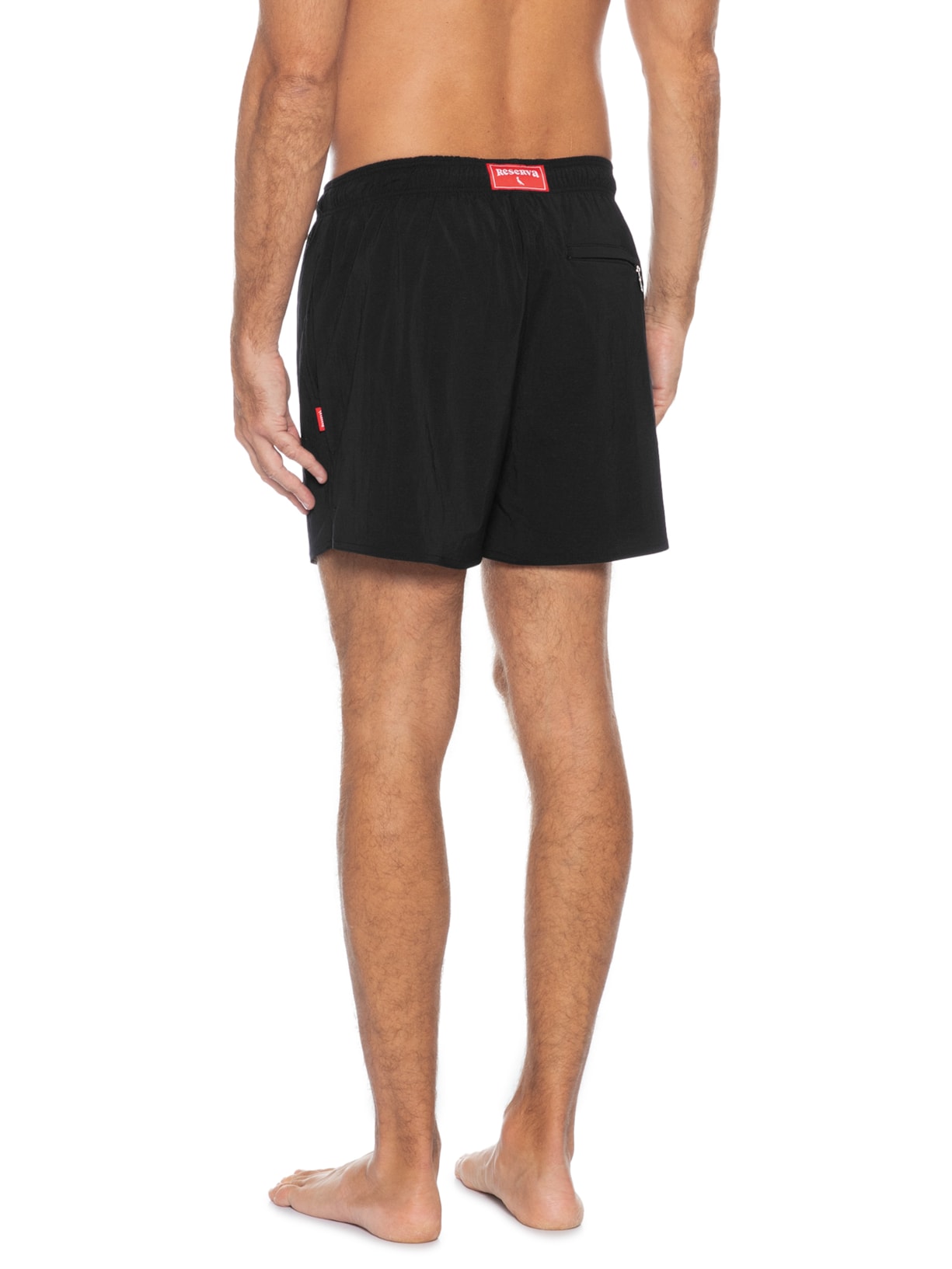 Short Masculino de Praia Liso Altinha Preto Reserva