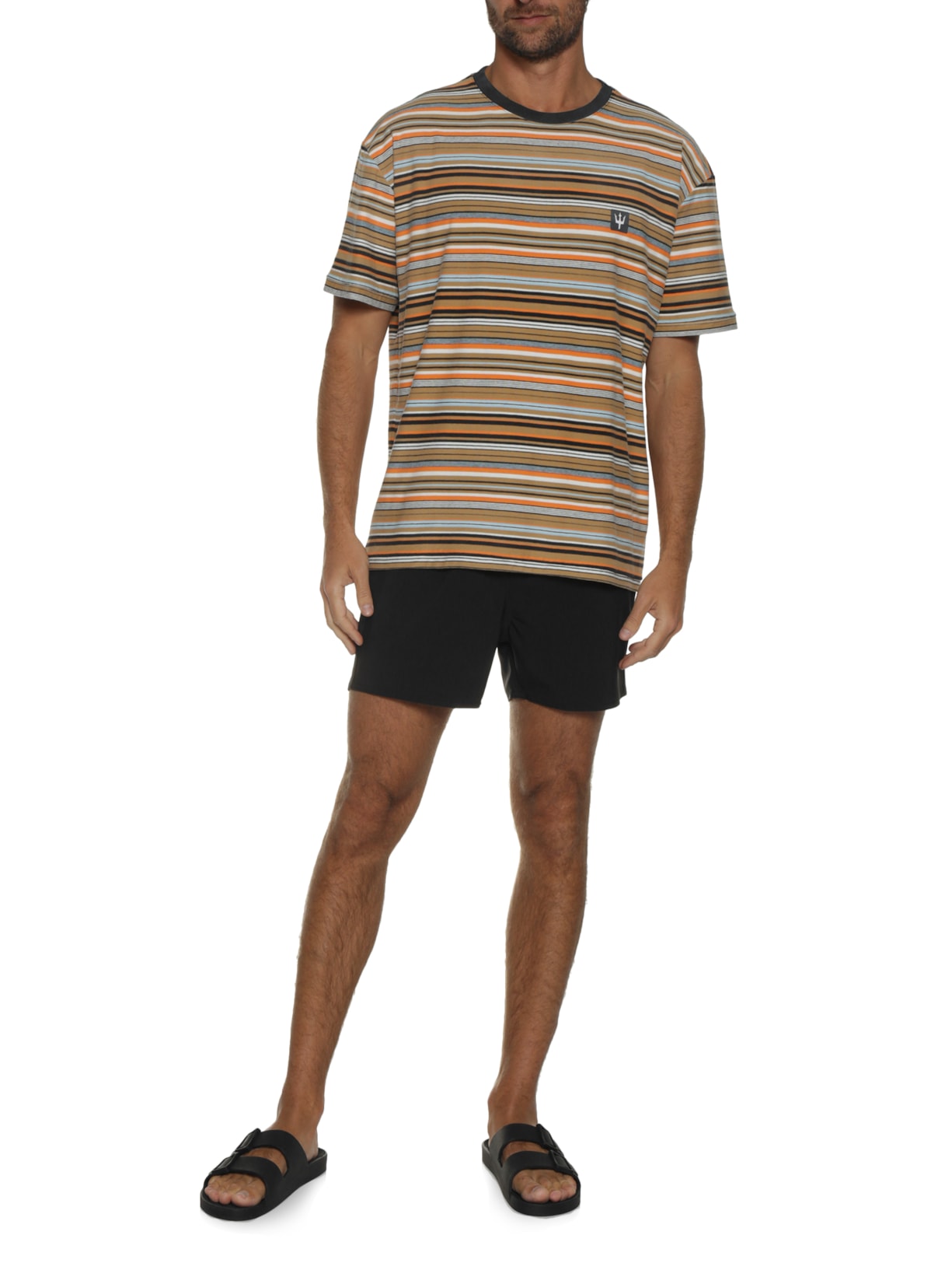 Short Masculino De Praia Liso Básico Preto Reserva
