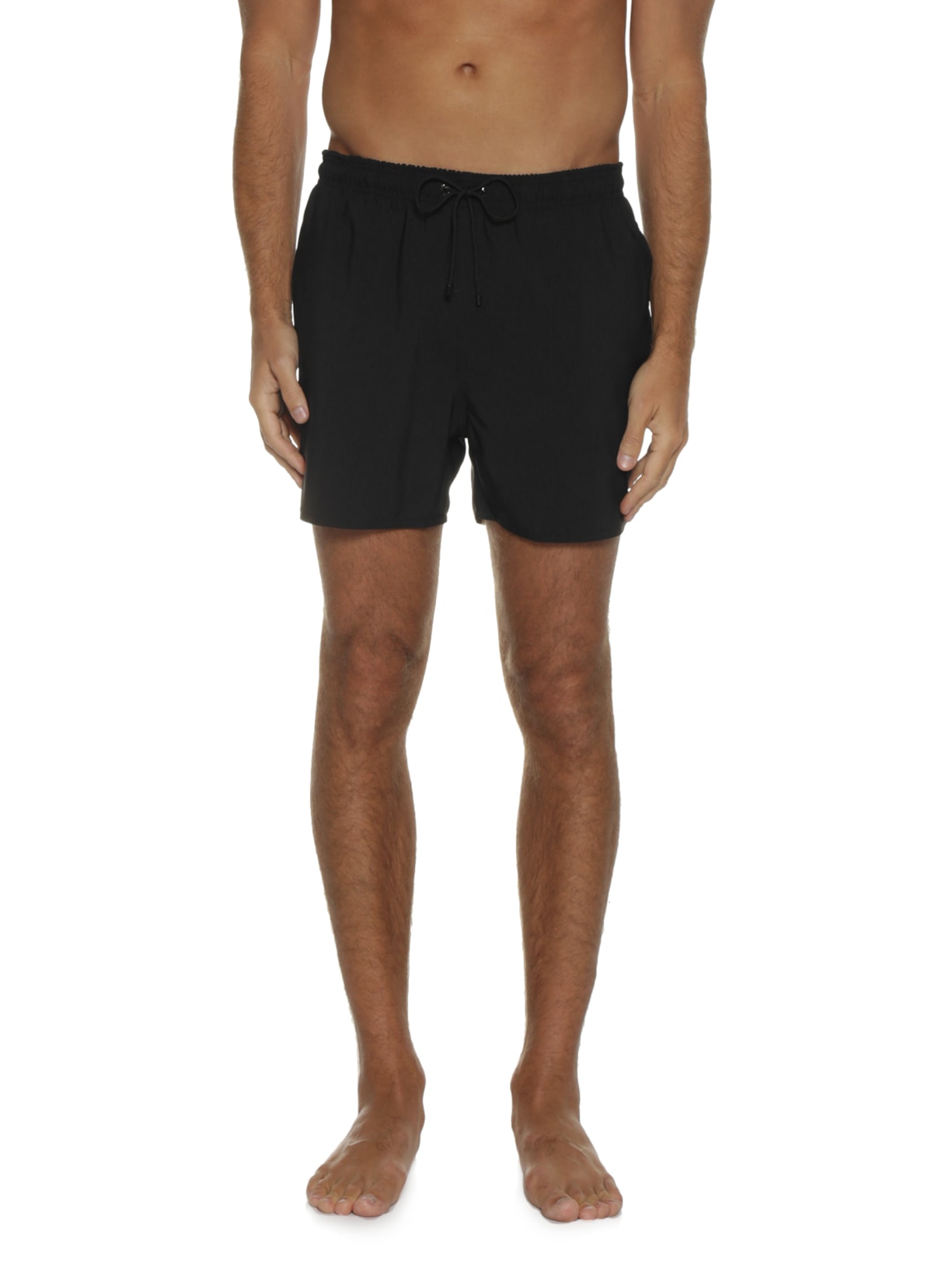 Short Masculino De Praia Liso Básico Preto Reserva