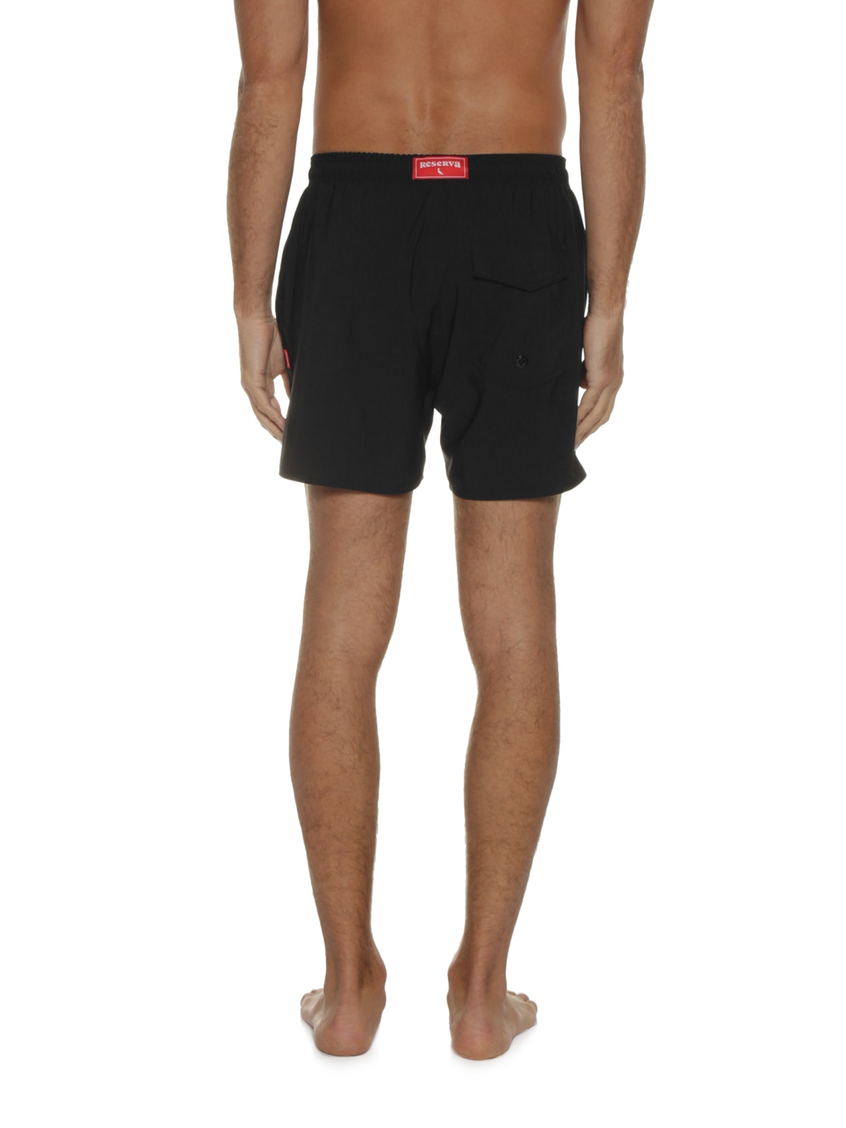Short Masculino De Praia Liso Básico Preto Reserva