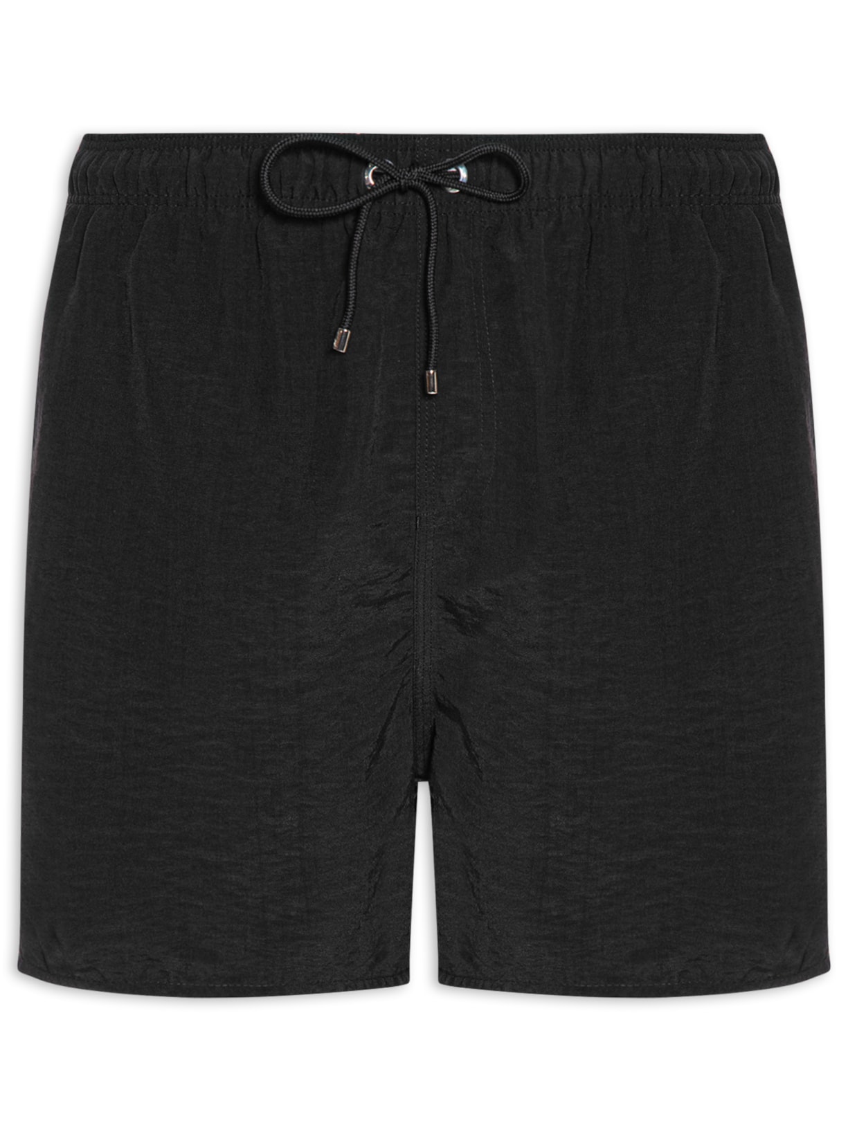 Short Masculino de Praia Liso Premium – Preto Reserva