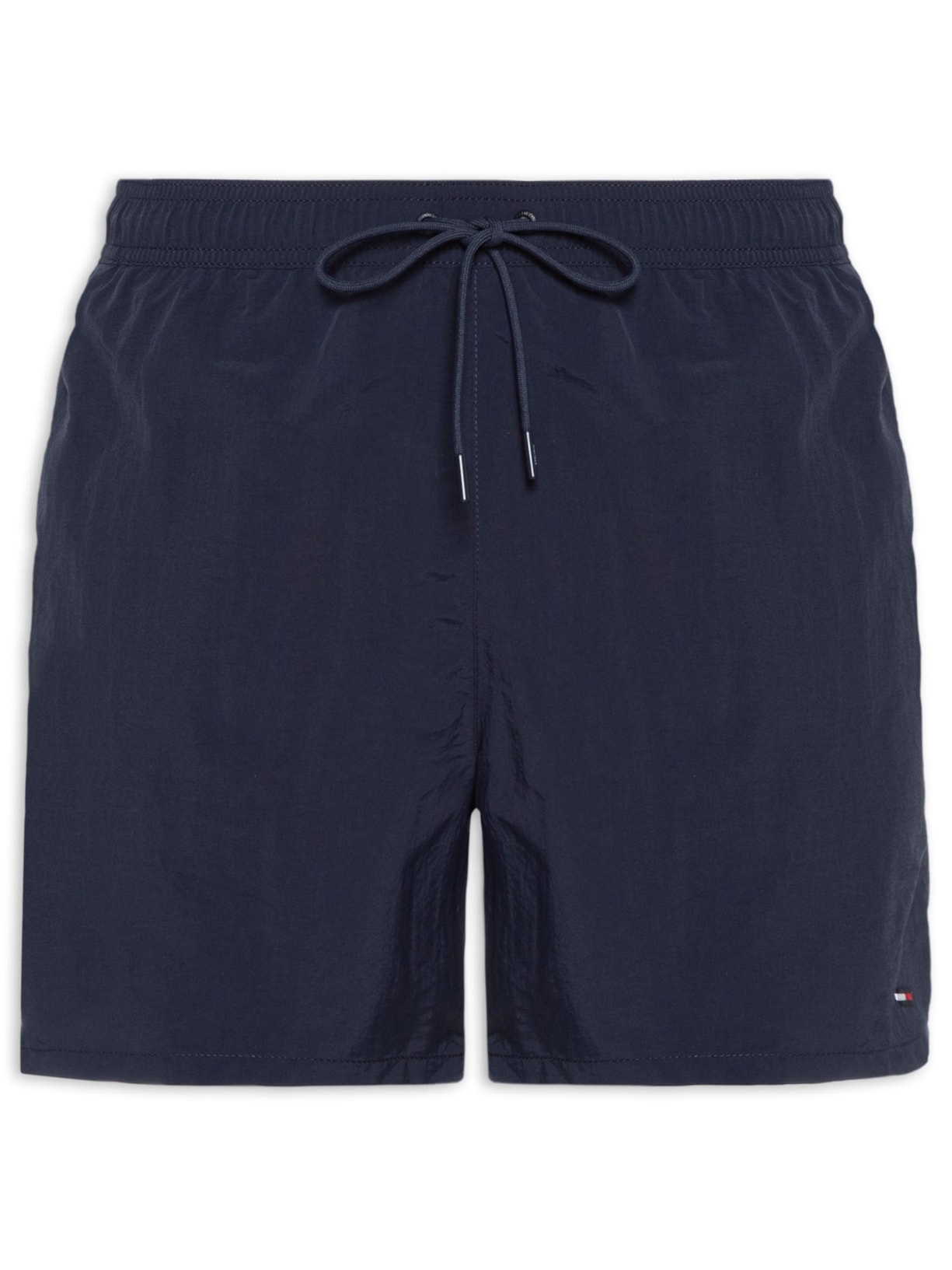 Short Masculino De Praia Médio Com Cordão - Azul