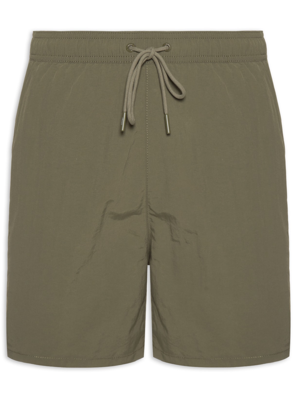 Short Masculino De Praia Médio Com Cordão - Verde