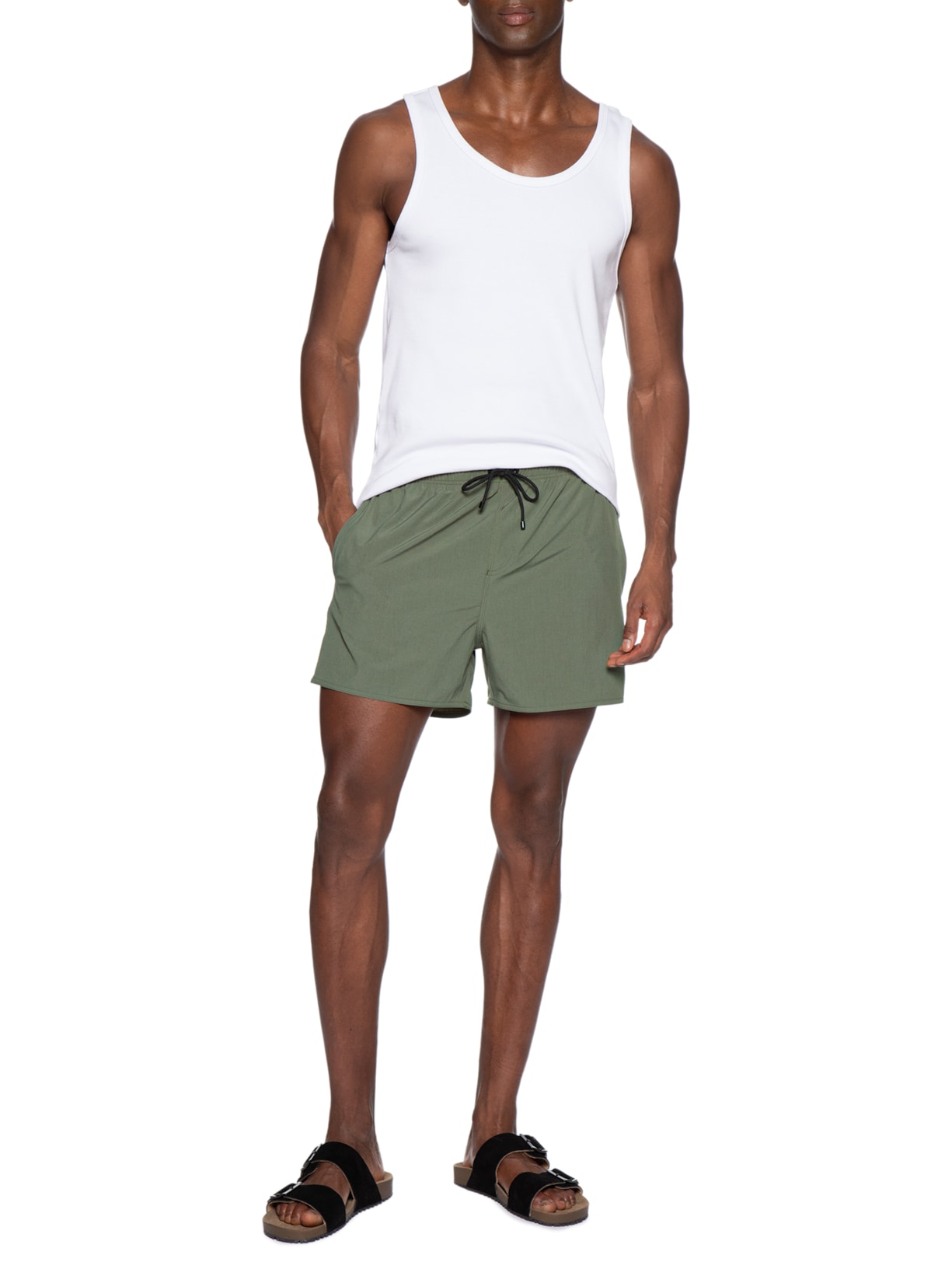 Short Masculino De Praia Ripstop Verde Reserva