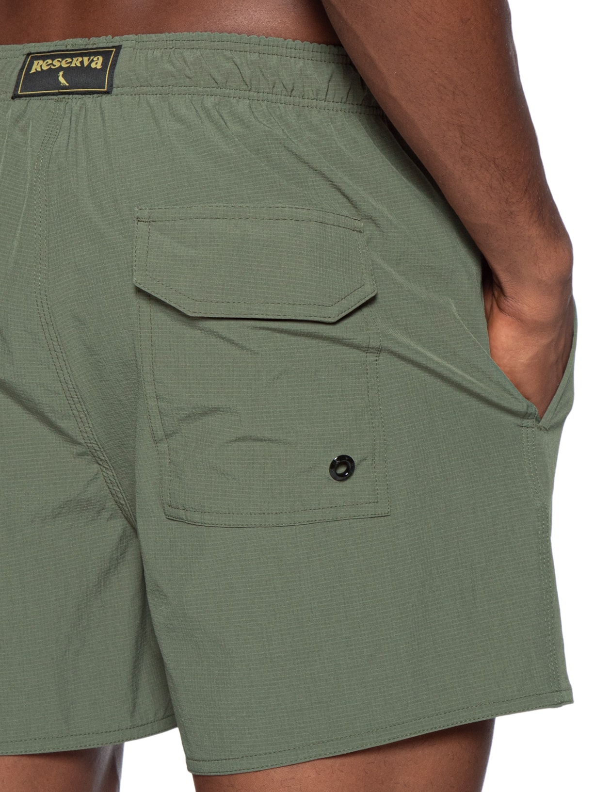 Short Masculino De Praia Ripstop Verde Reserva