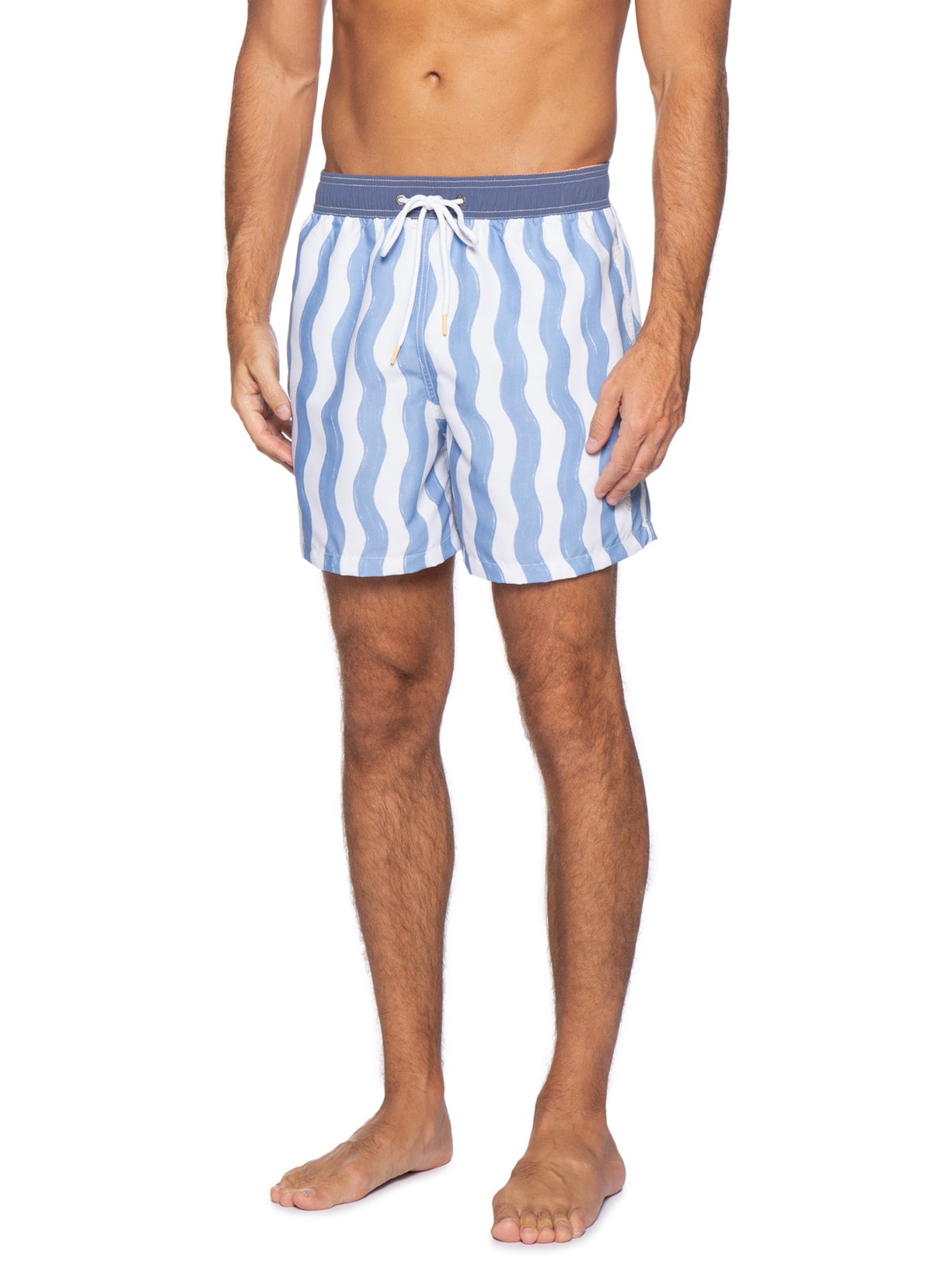 Short Masculino De Praia Waves Azul Pineapple