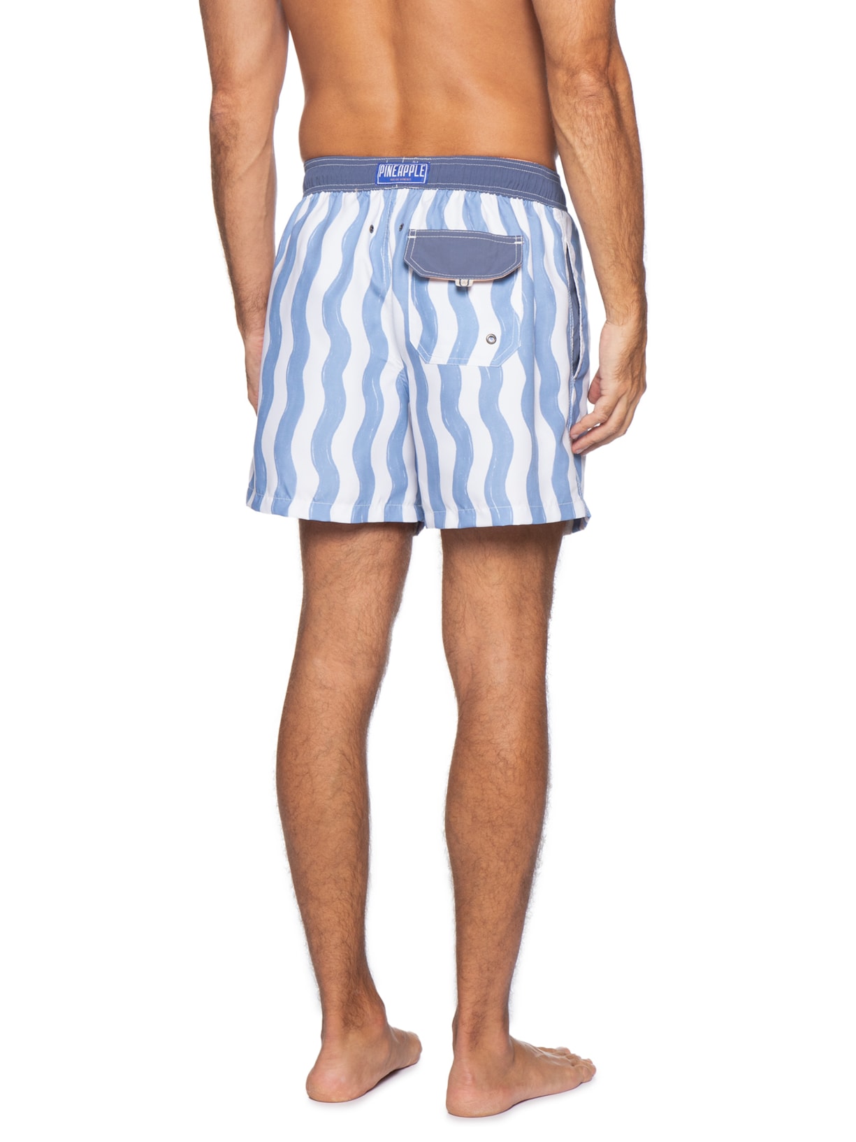 Short Masculino De Praia Waves Azul Pineapple