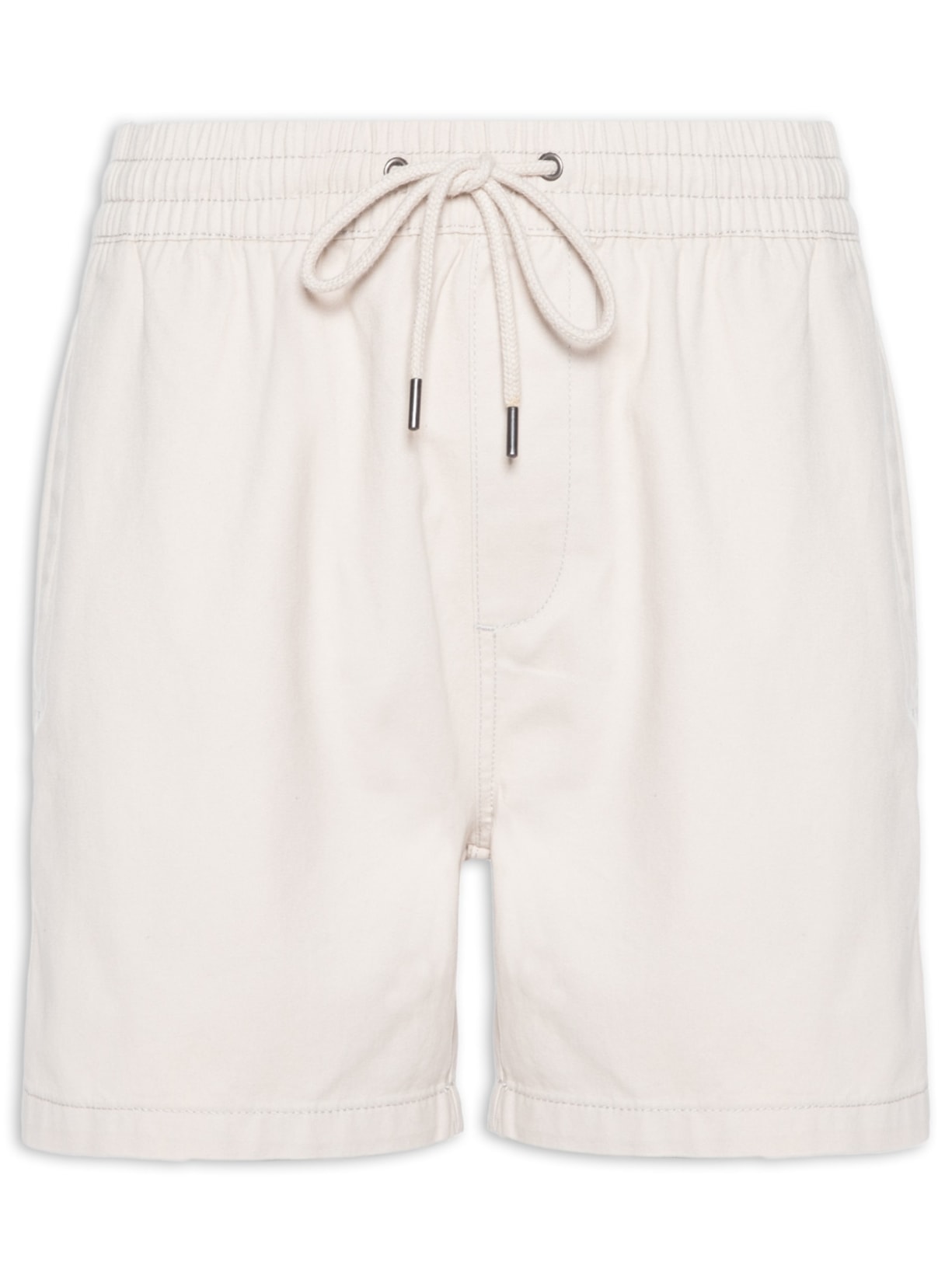 Short Masculino de Sarja Reta - Bege