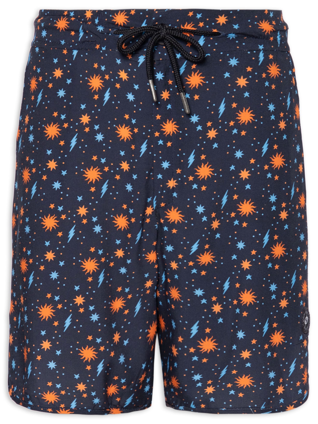 Short Masculino Easy Corrido Brilhante - Azul