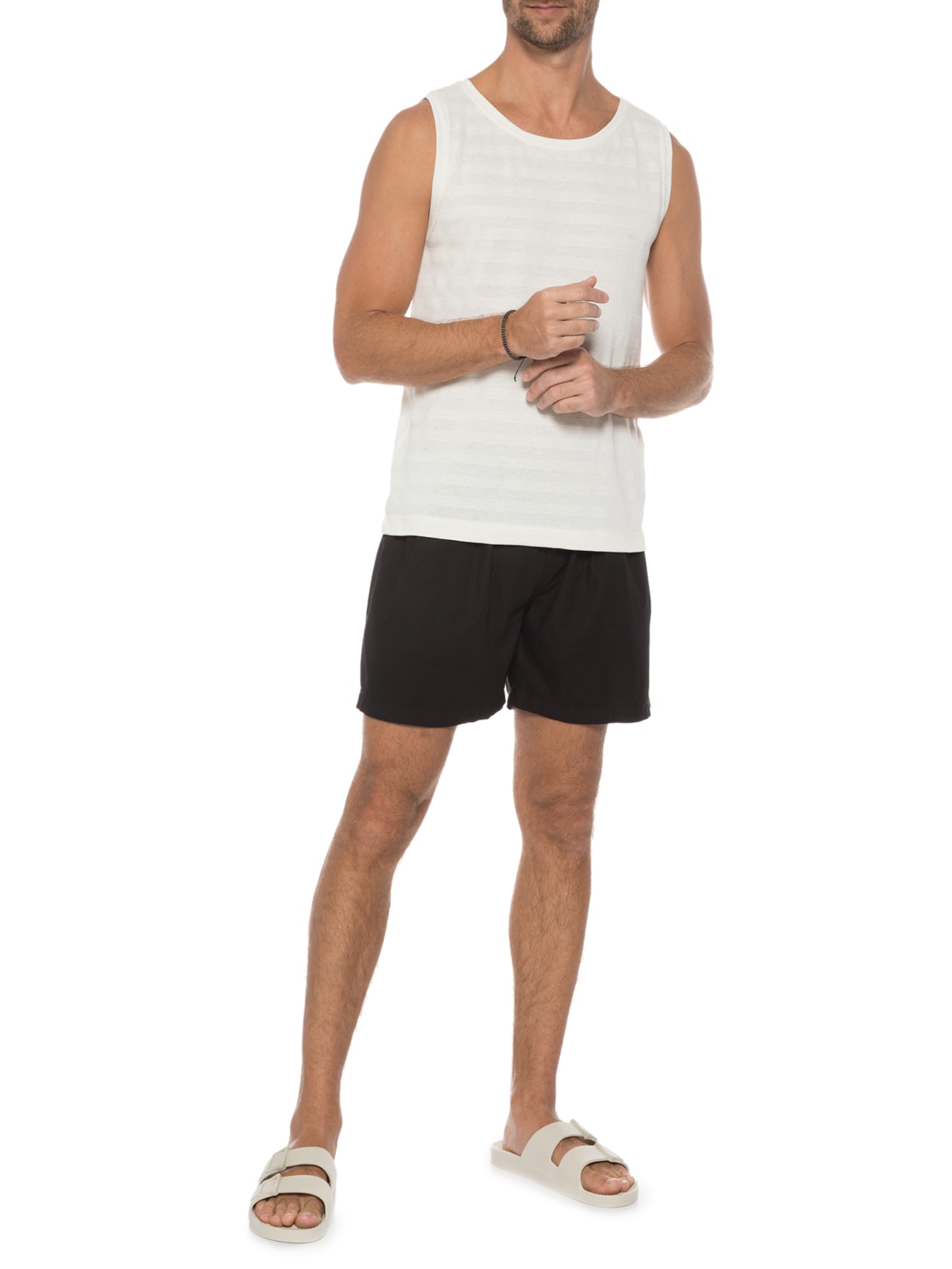 Short Masculino Elástico Caribe Preto Urbô