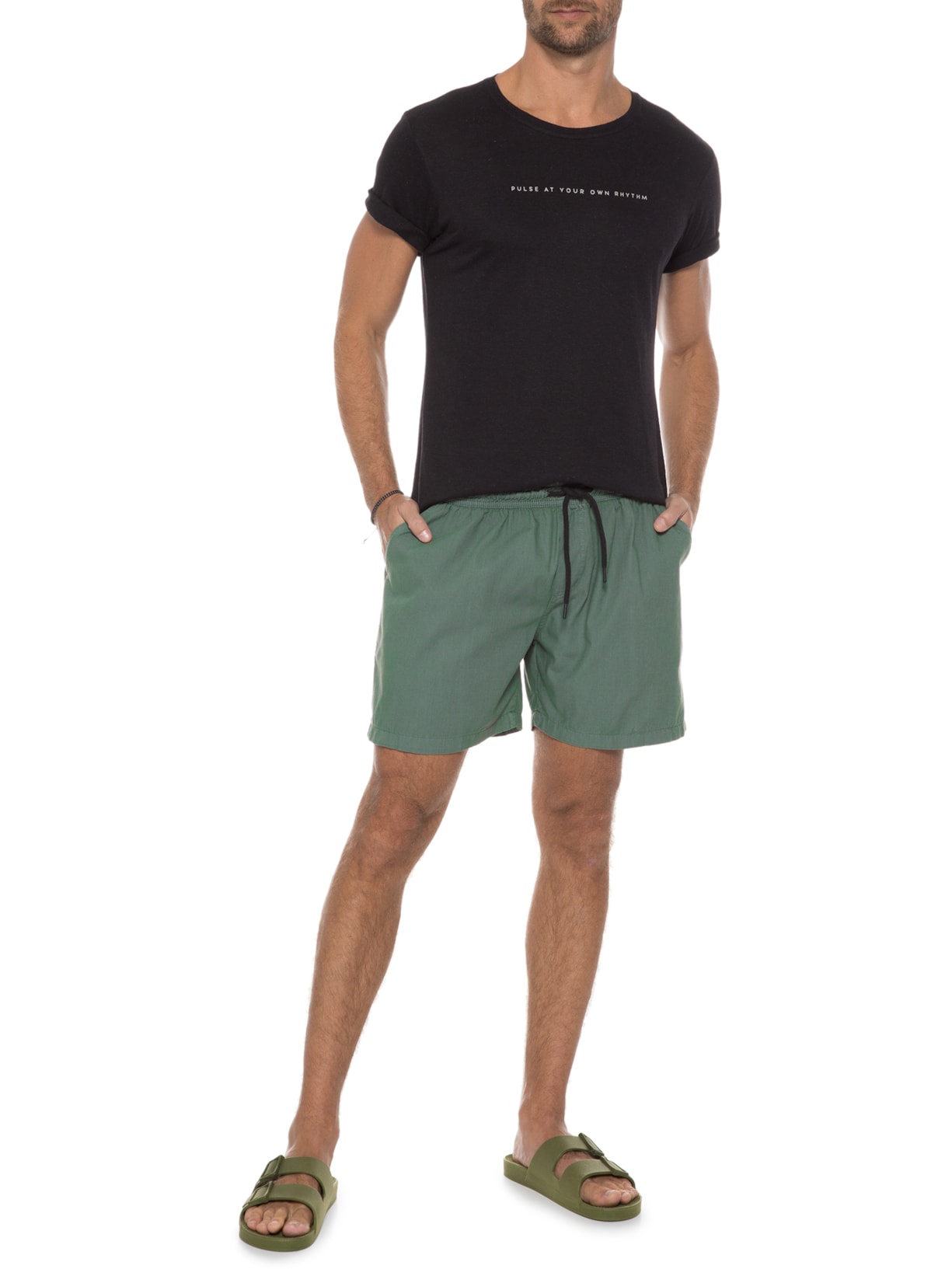 Short Masculino Elástico Caribe Verde Urbô