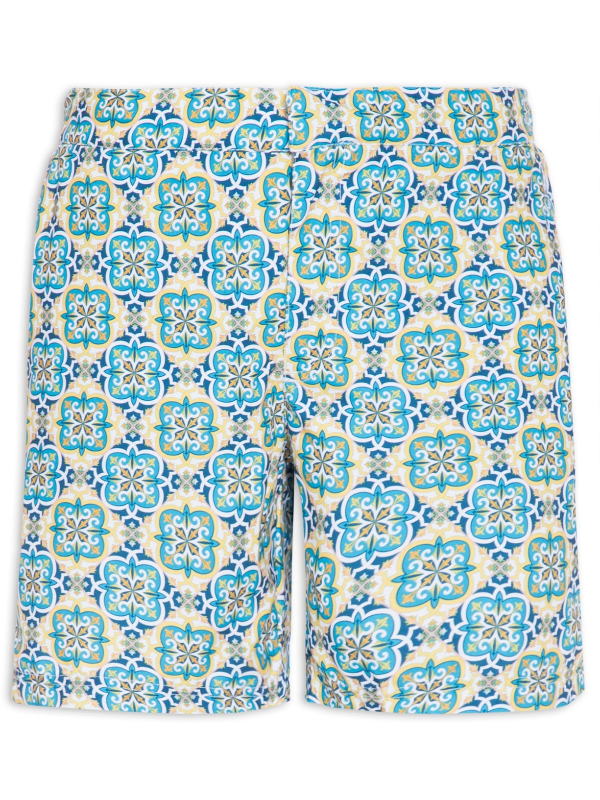 Short Masculino Elástico Estampado Calabria - Azul