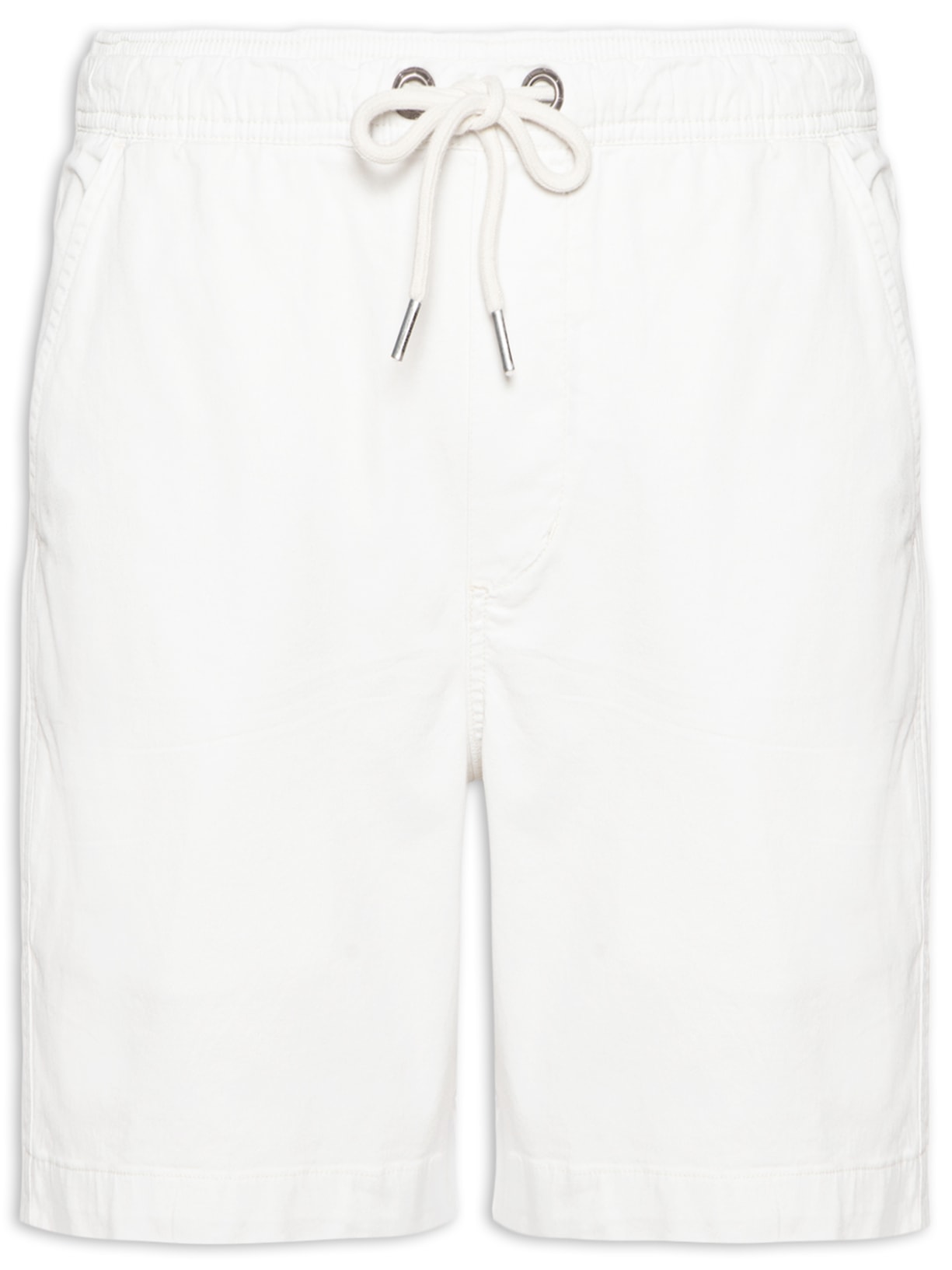 Short Masculino Elástico Estonado - Branco