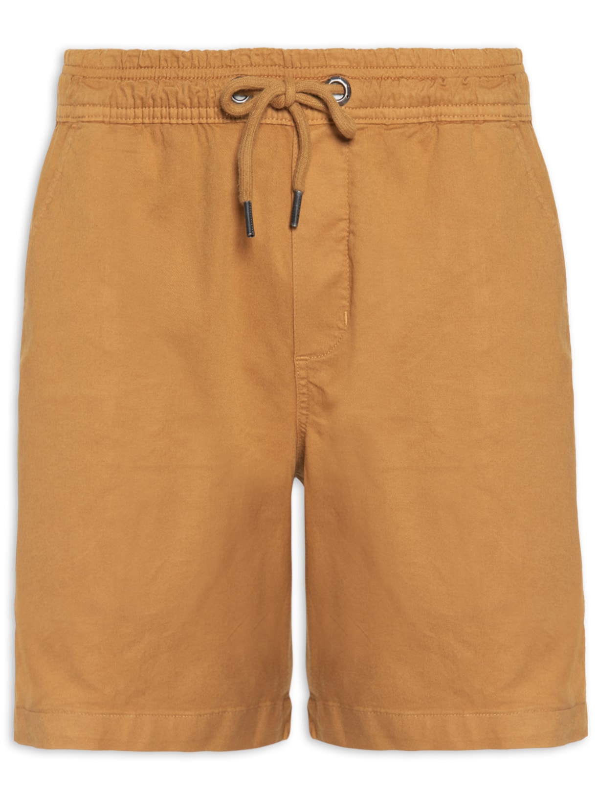 Short Masculino Elástico Estonado - Marrom