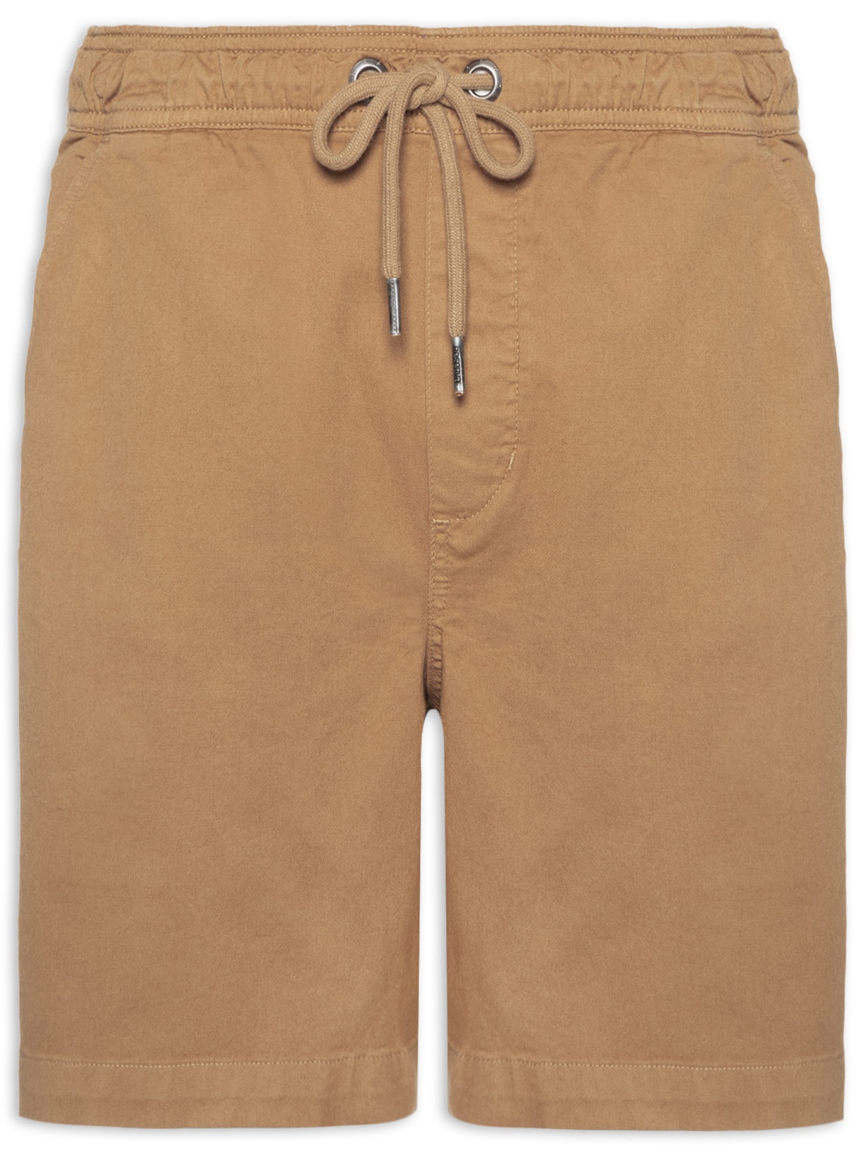 Short Masculino Elástico Estonado - Marrom