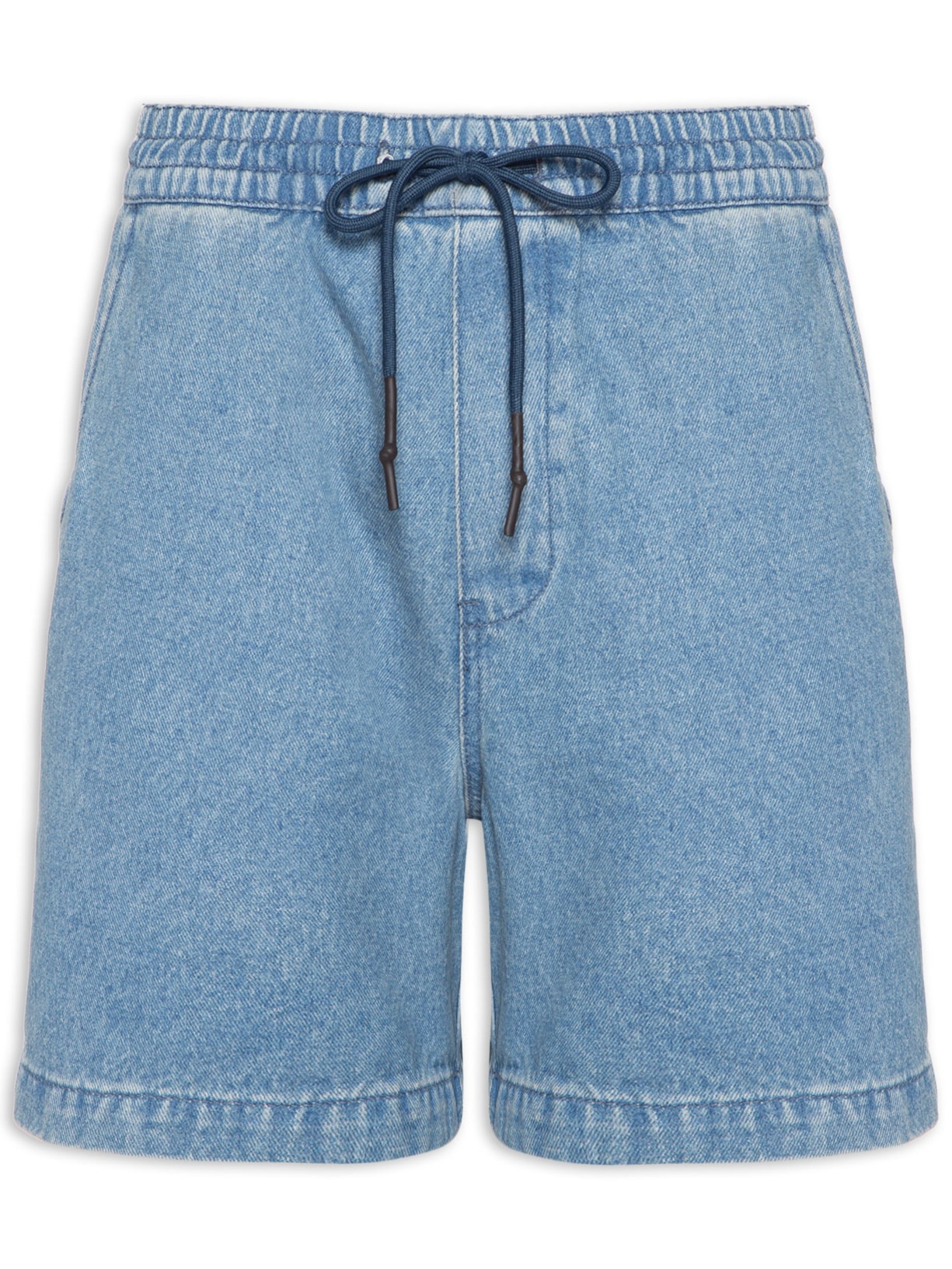 Short Masculino Elástico Jeans Vintage - Azul