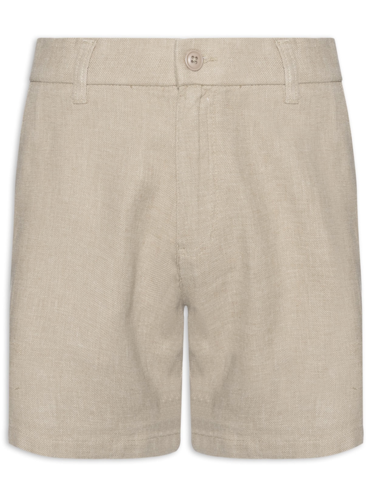Short Masculino em Blend Linho Marrom '2 Essential