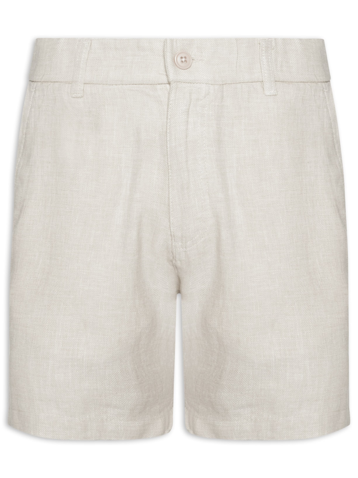 Short Masculino em Blend Linho – Bege '2 Essential