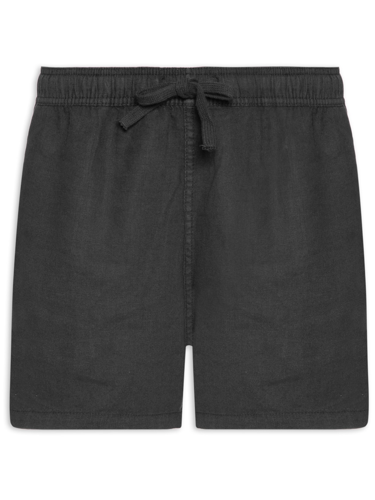 Short Masculino em Linho - Preto