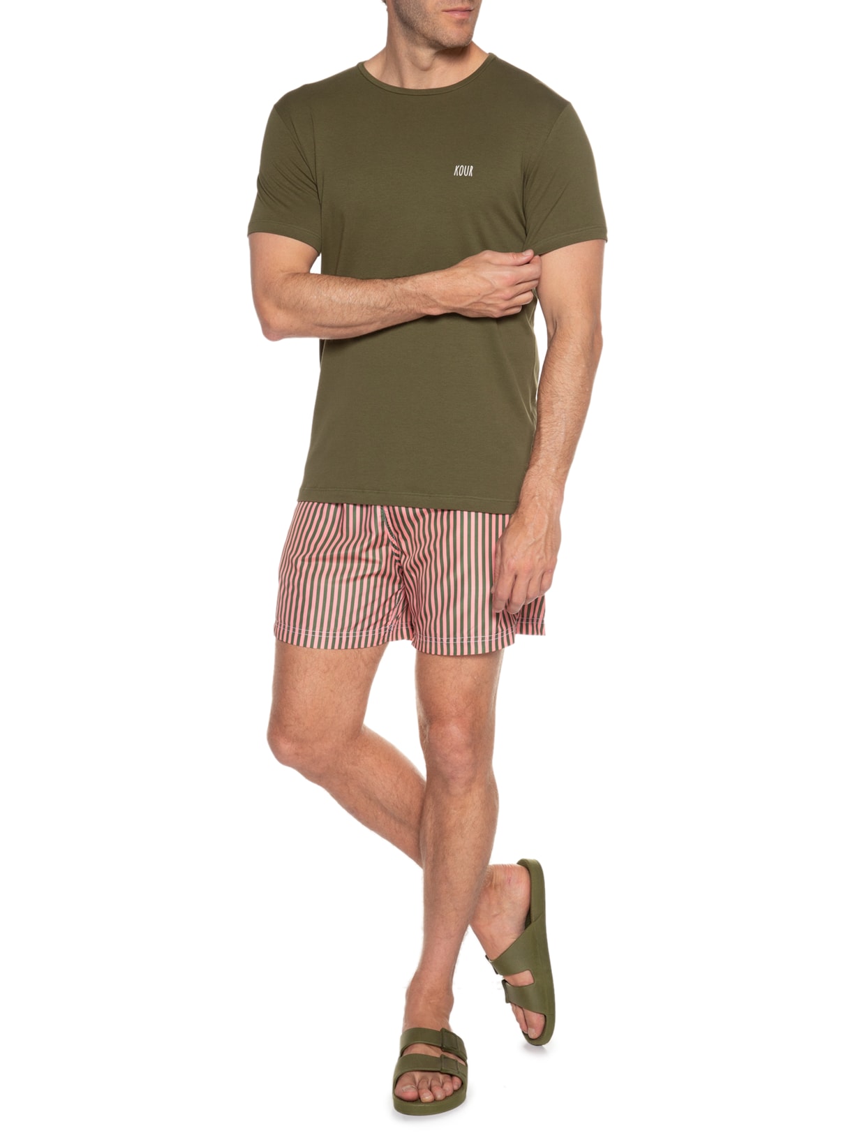 Short Masculino Er Feola Rosa Shortsco