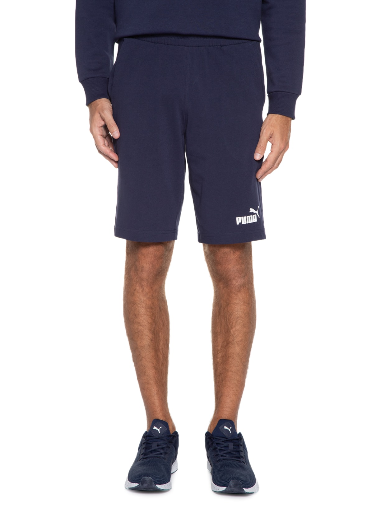 Short Masculino Ess Jersey Azul Puma