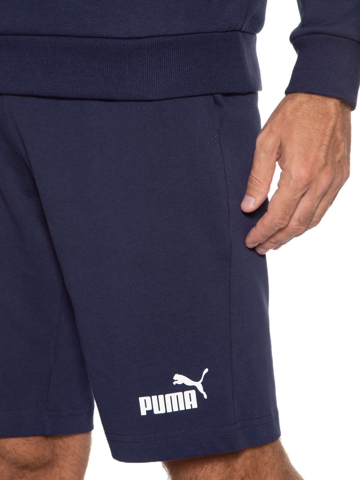 Short Masculino Ess Jersey Azul Puma