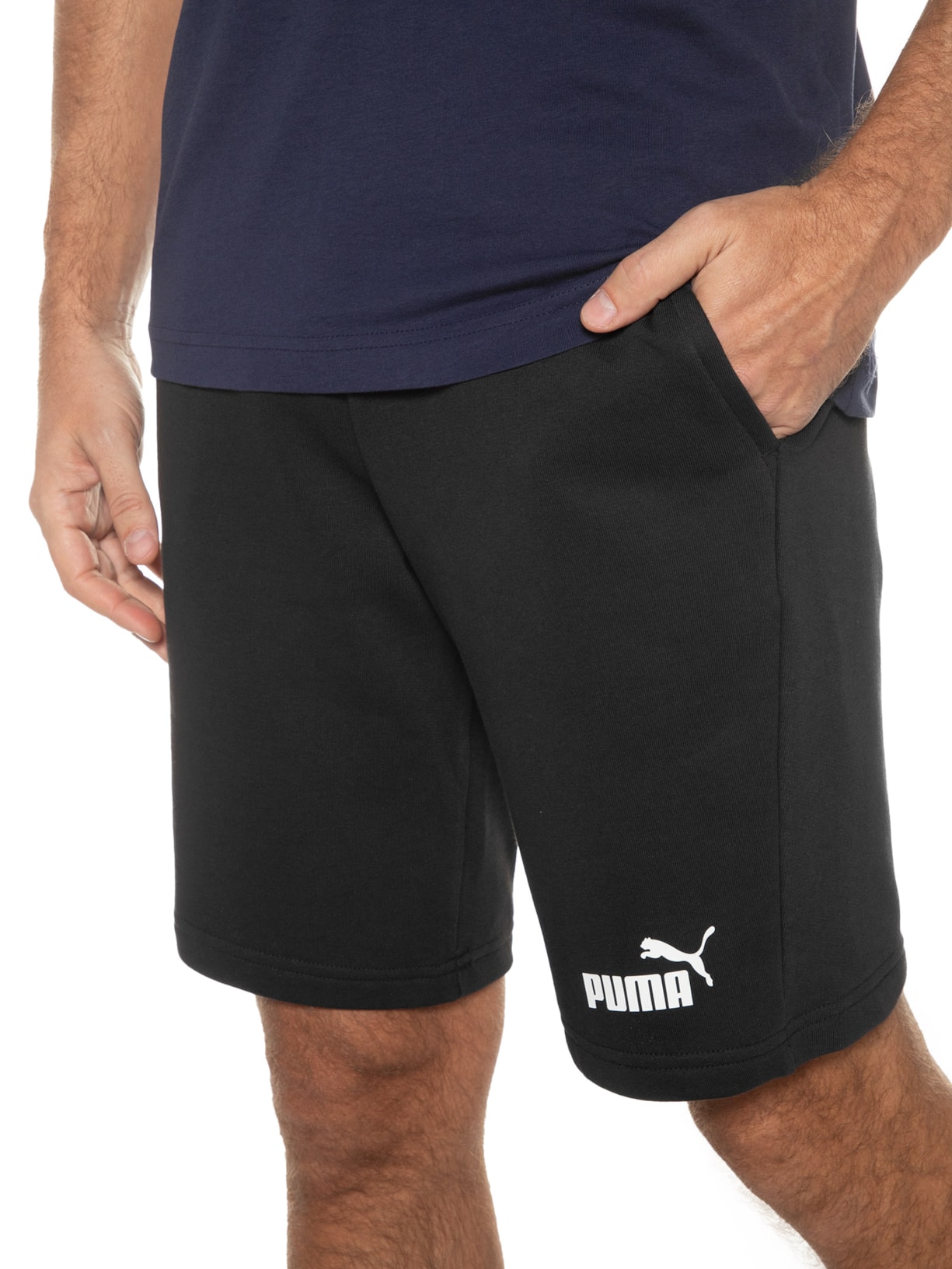 Short Masculino Ess Jersey Preto Puma