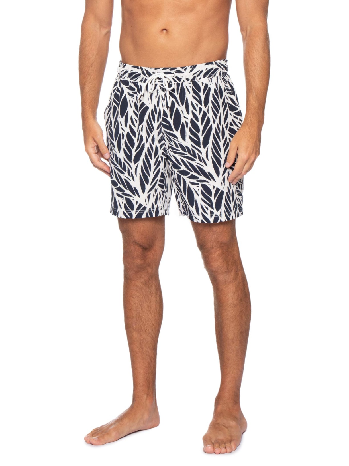 Short Masculino Estampado Beachwear Azul Basiq Men