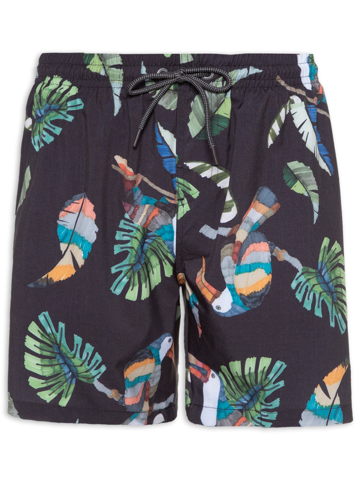 Short Masculino Estampado Collab Tucano - Preto