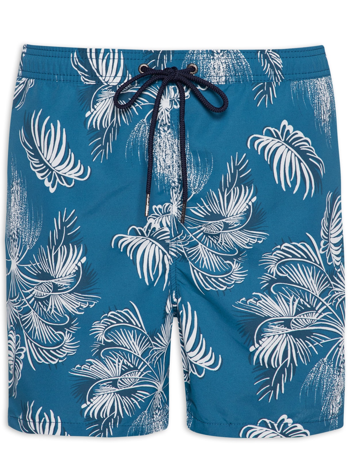Short Masculino Estampado Coqueiros - Azul