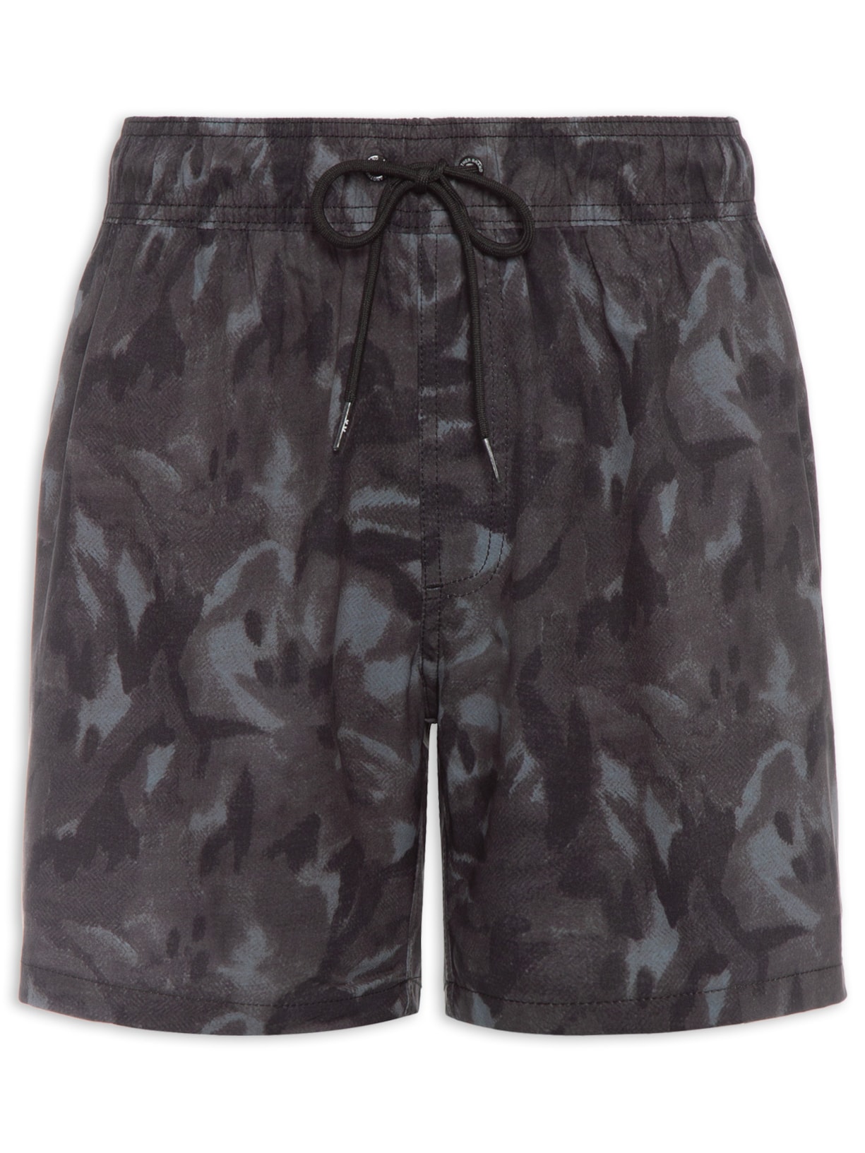 Short Masculino Estampado Four Way Stretch - Preto