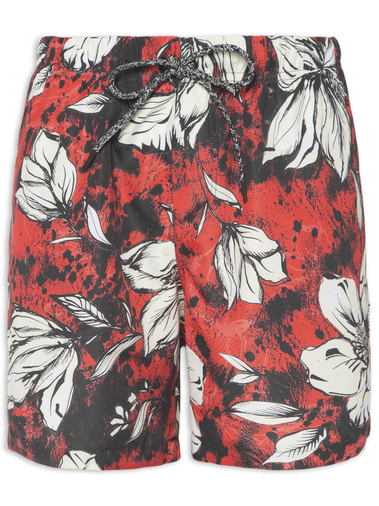Short Masculino Estampado Leme - Vermelho