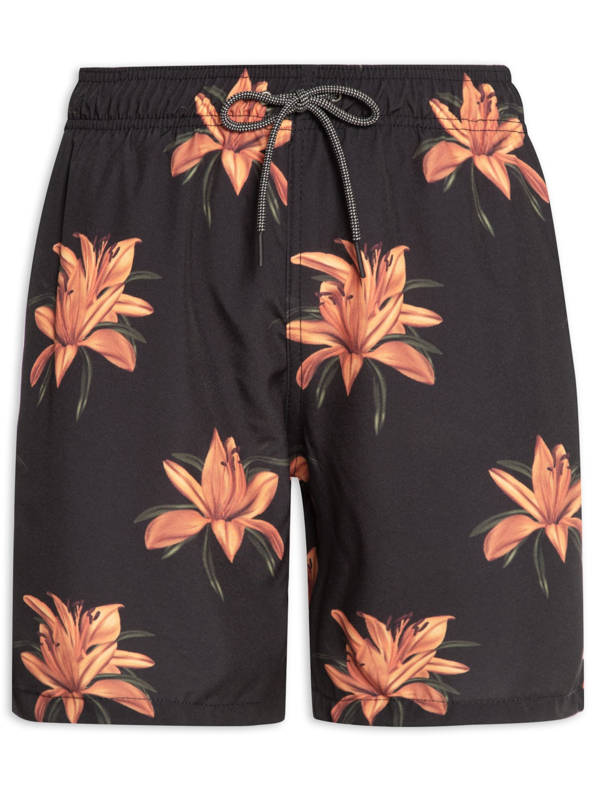 Short Masculino Estampado - Preto