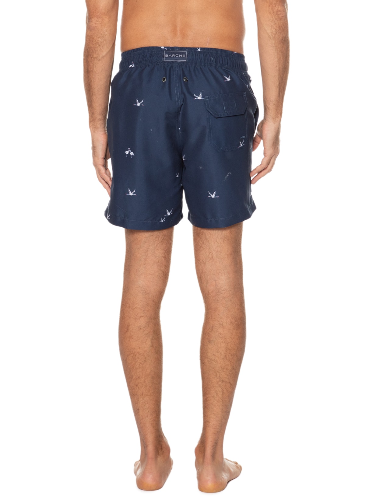 Short Masculino Estampado Swim Azul Barche