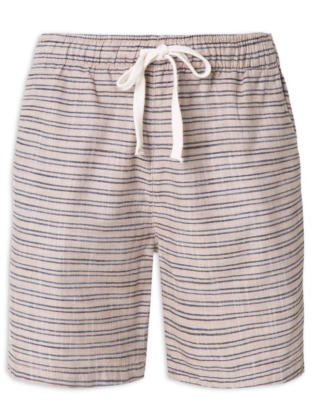 Short Masculino Fio Tinto Listra Horizonte - Bege