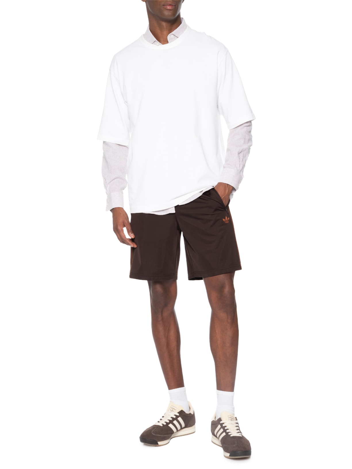 Short Masculino Firebird Marrom Adidas Originals Adidas Originals