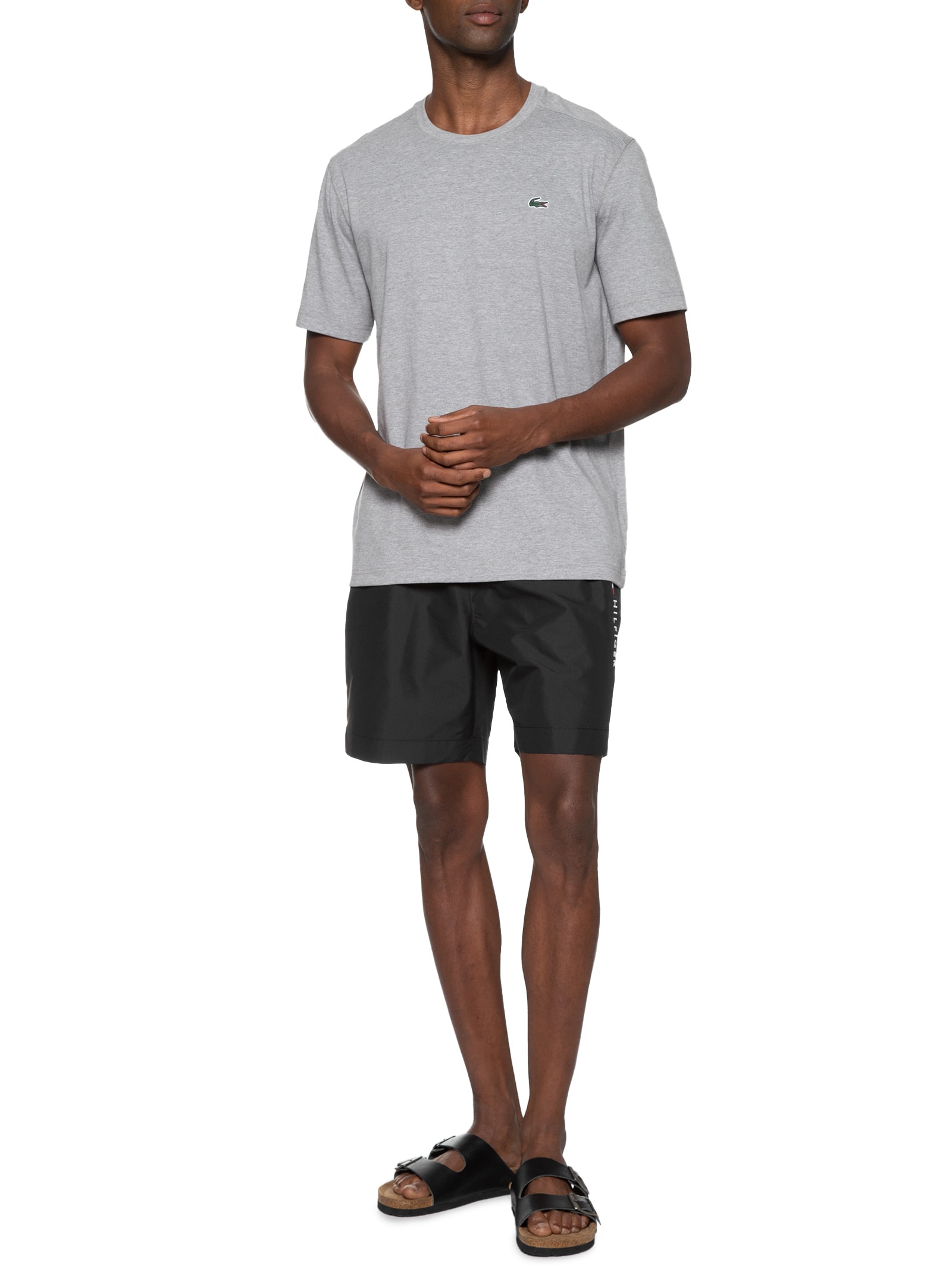 Short Masculino Flag Long Drawstring - Preto
