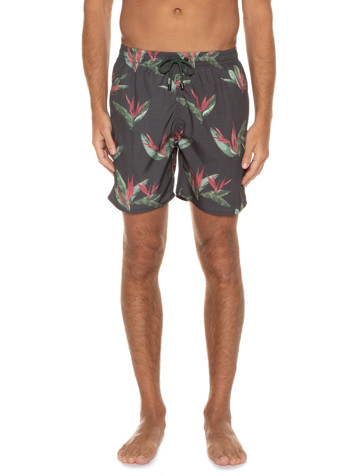 Short Masculino Floral Cinza Sergio K