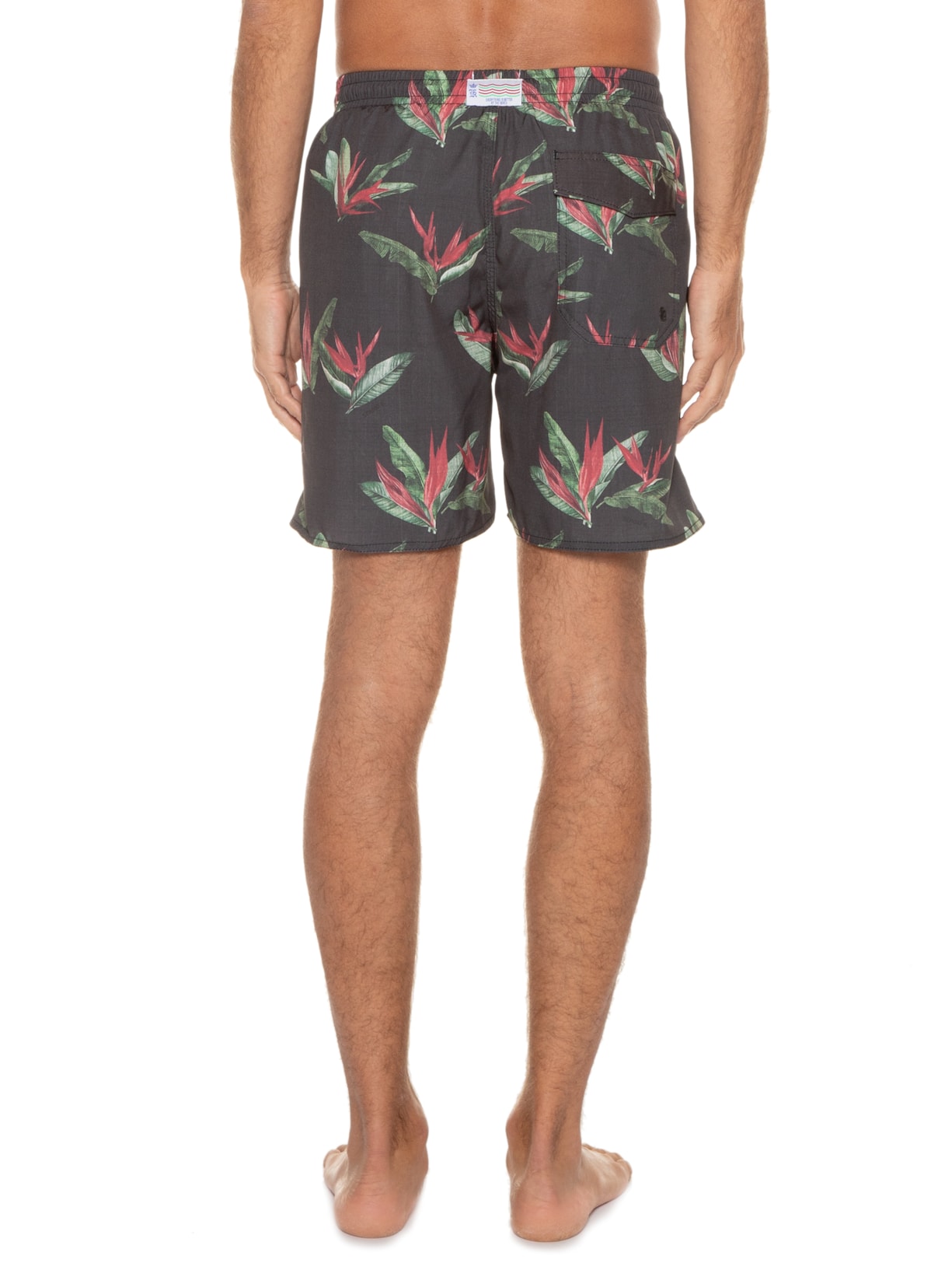 Short Masculino Floral Cinza Sergio K