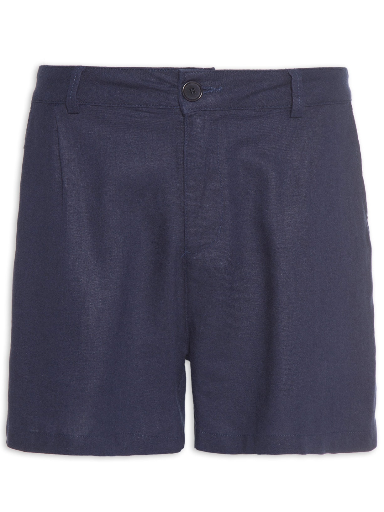 Short Masculino Fluid Linen Pleats Azul Osklen