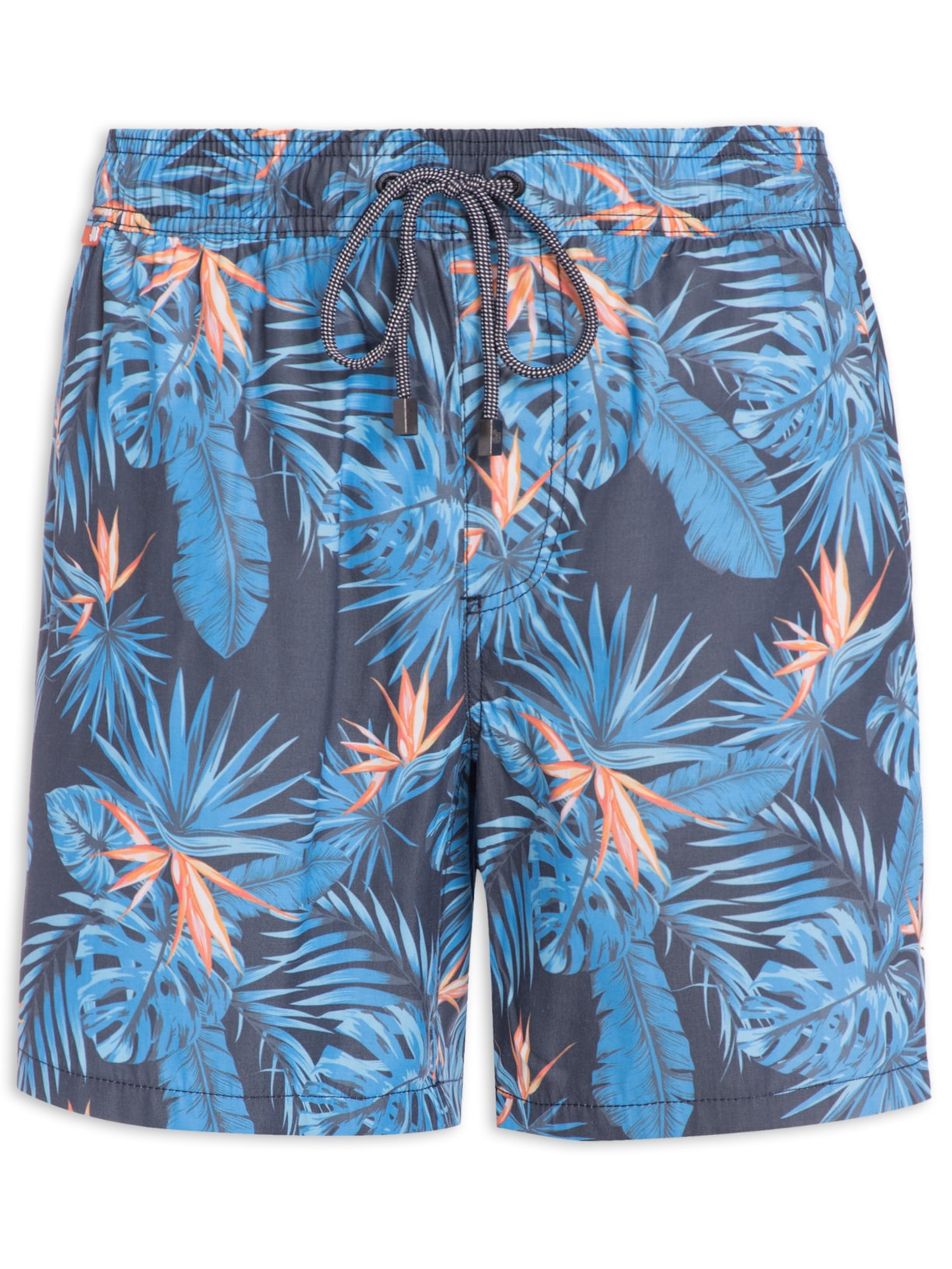 Short Masculino Folhagens - Azul