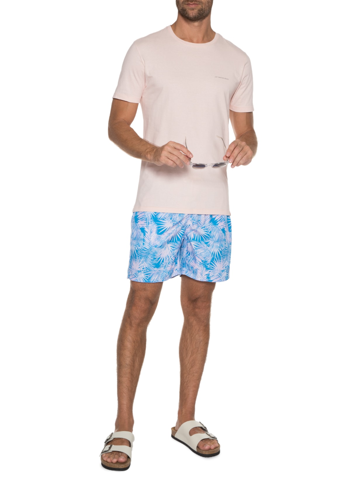 Short Masculino Forest Rose Blue Azul Sergio K