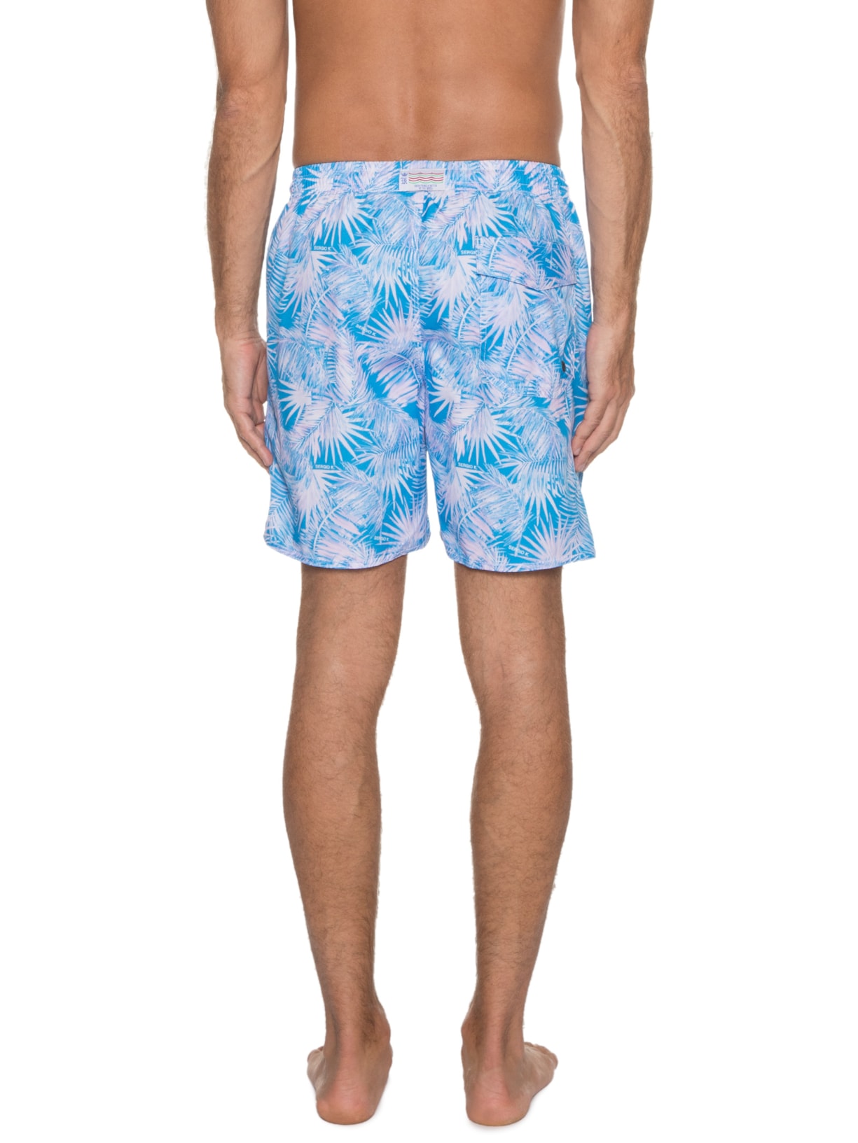 Short Masculino Forest Rose Blue Azul Sergio K