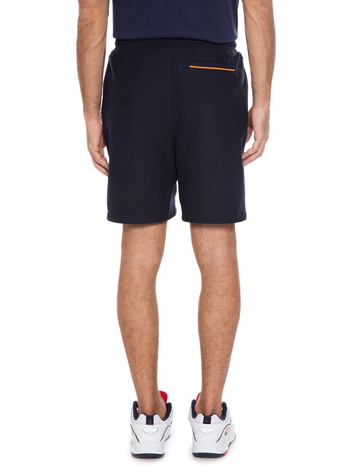 Short Masculino Galli Houndstooth Azul Fila